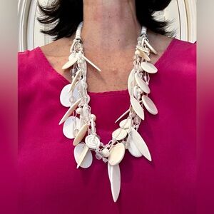 Ivory Bead Choker Necklace